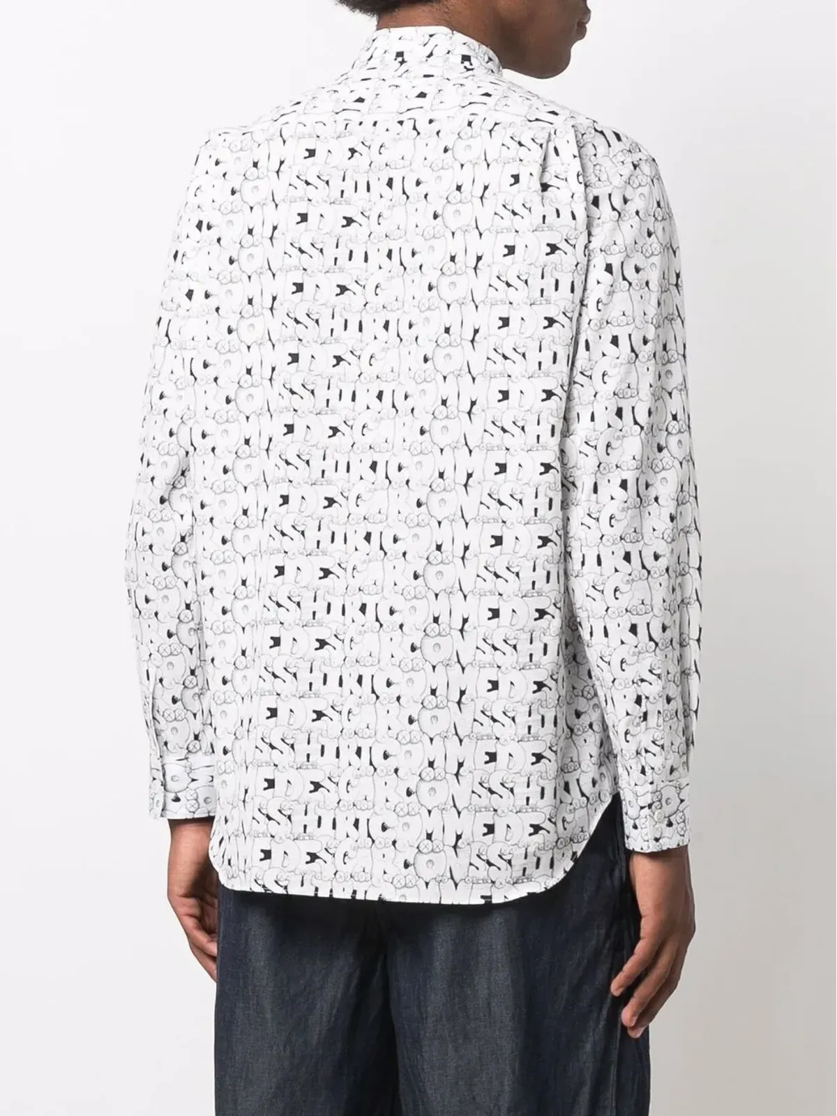 Comme Des Garçons Shirt KAWSプリントシャツ - ホワイト - 画像4
