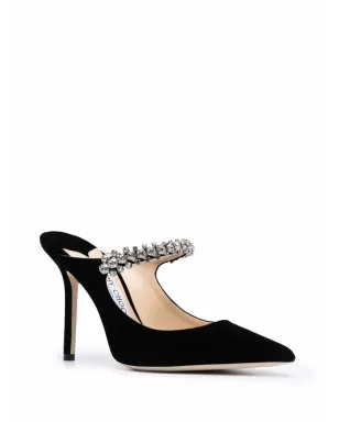Jimmy Choo BING ポインテッドミュール - ブラック - サムネイル2