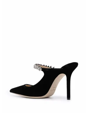Jimmy Choo BING ポインテッドミュール - ブラック - サムネイル3