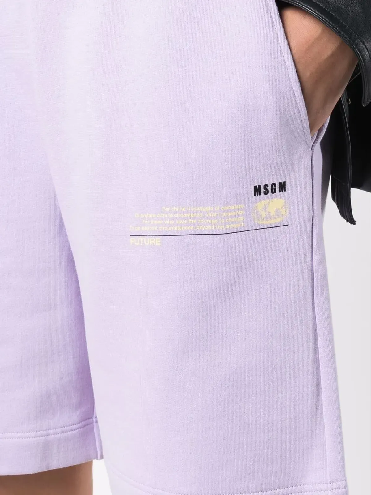 MSGM ロゴパッチ トラックショーツ - 画像5