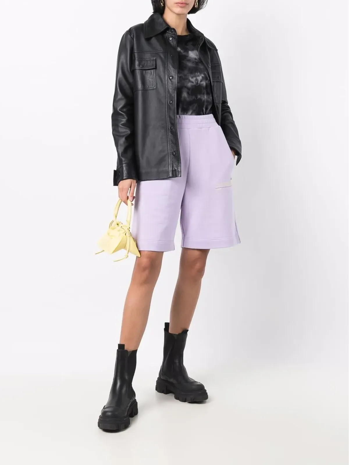 MSGM ロゴパッチ トラックショーツ - 画像2