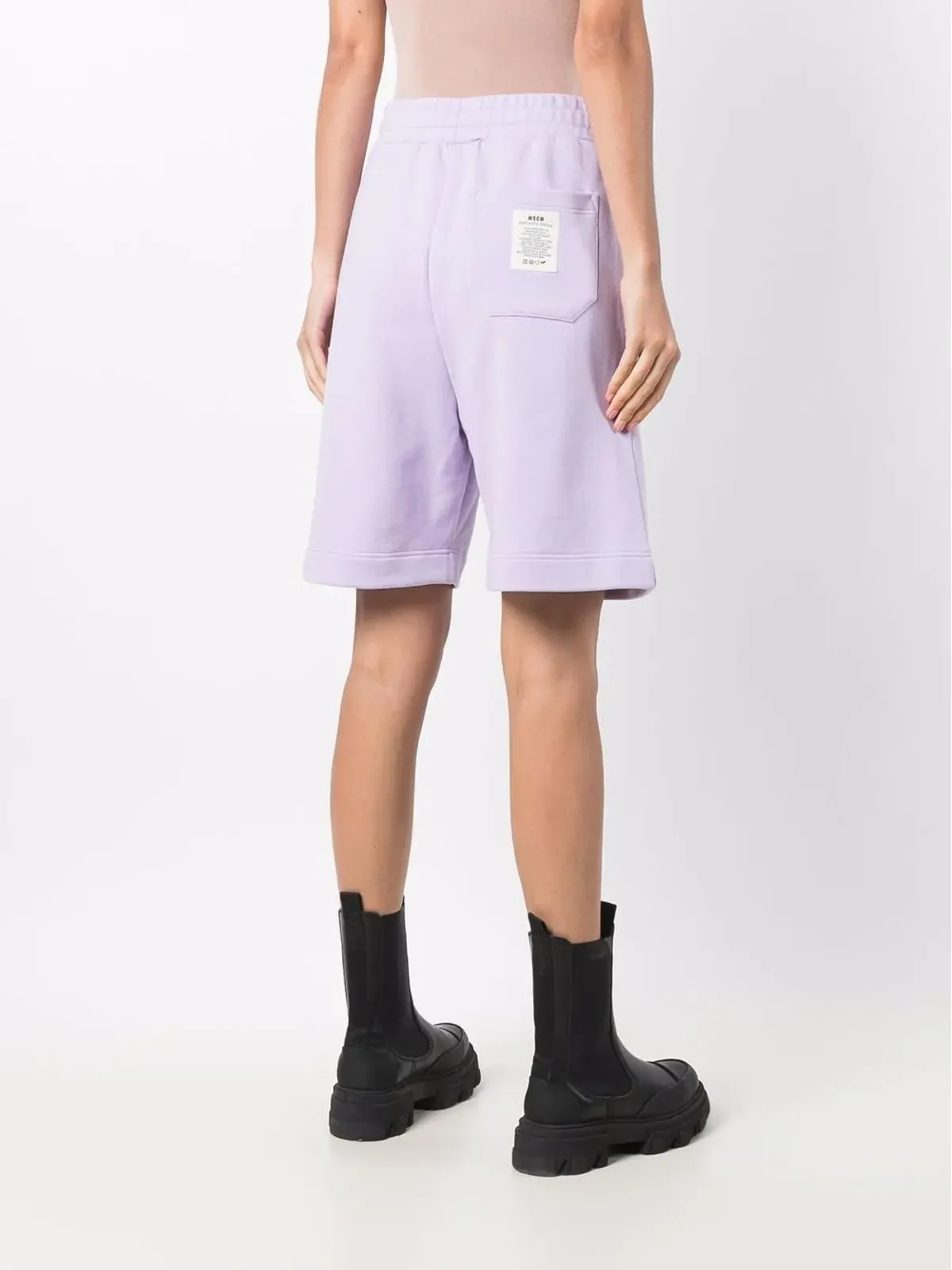 MSGM ロゴパッチ トラックショーツ - 画像4