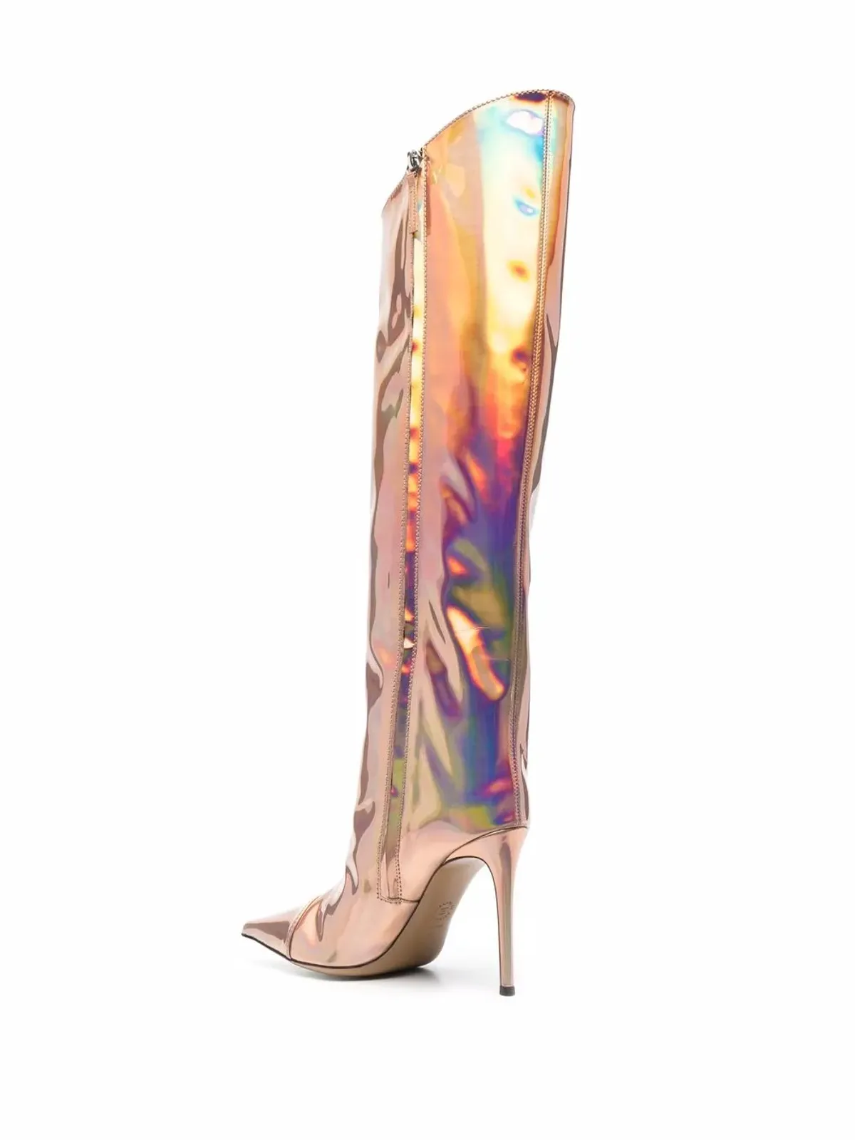 Alexandre Vauthier 虹彩エフェクト膝丈ブーツ - 画像3