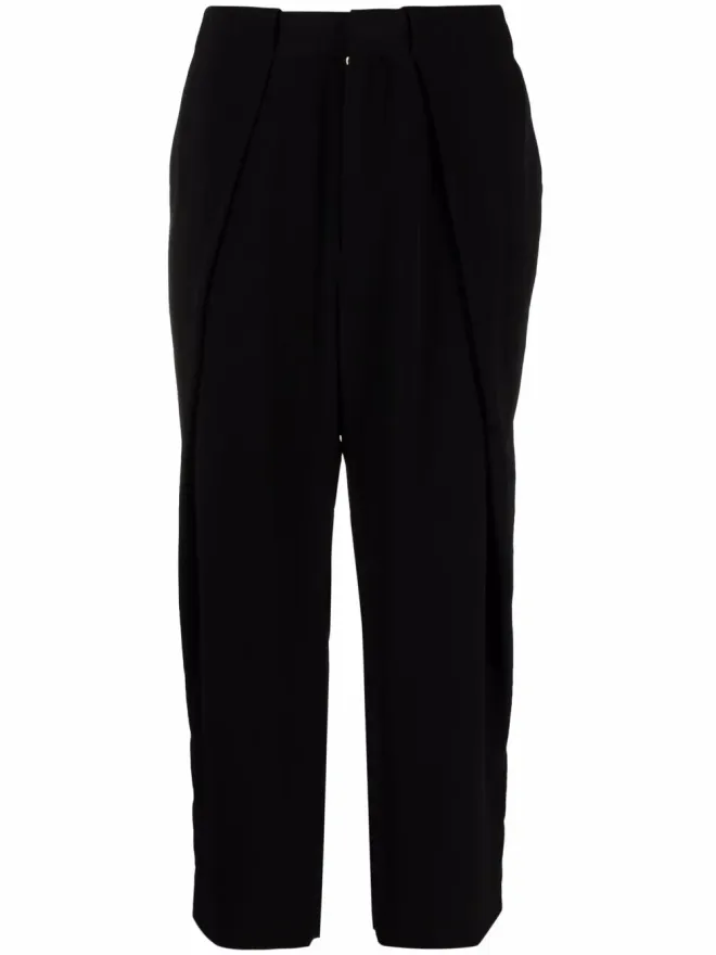 BALMAIN Balmain クロップドストレートレッグ クレープパンツの商品画像