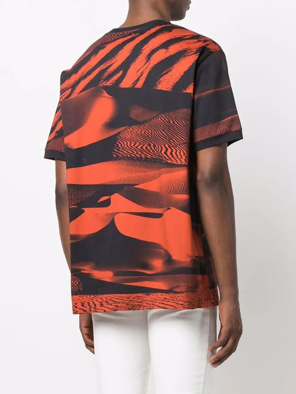 Balmain 全身プリントTシャツ ブラック - 画像4