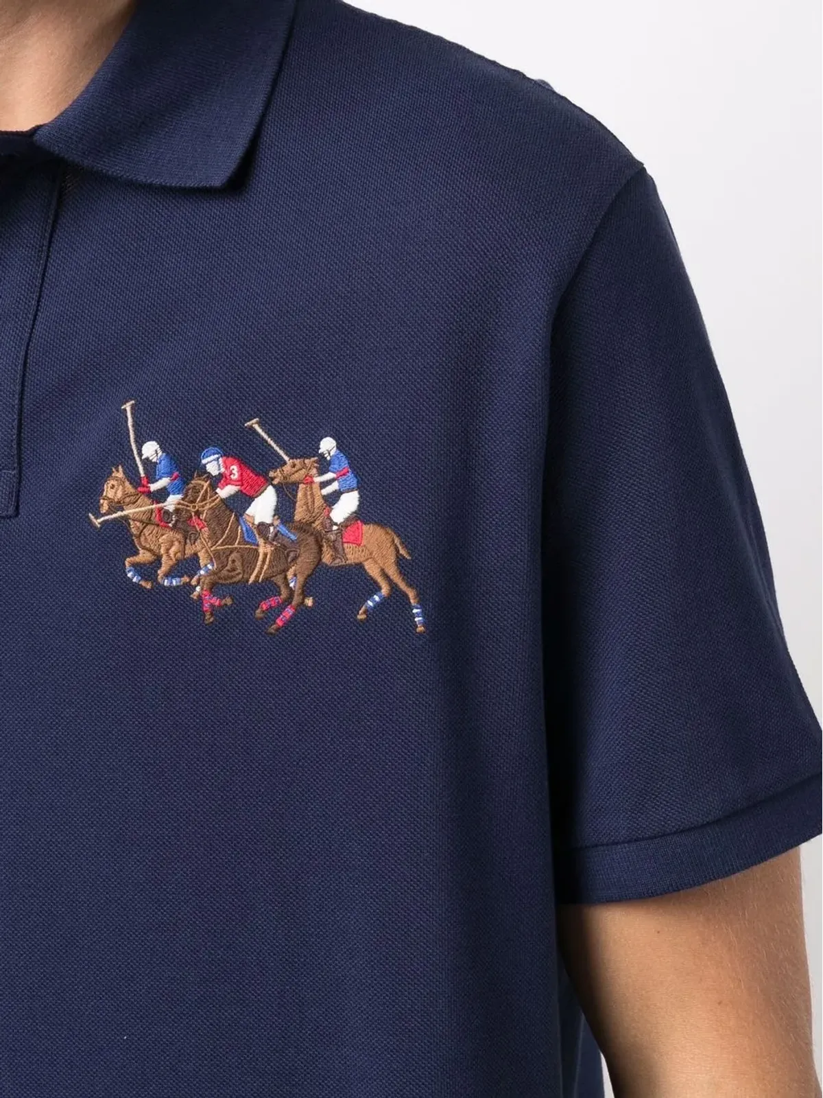 Polo Ralph Lauren ポロポニー柄コットンポロシャツ ブルー - 画像5