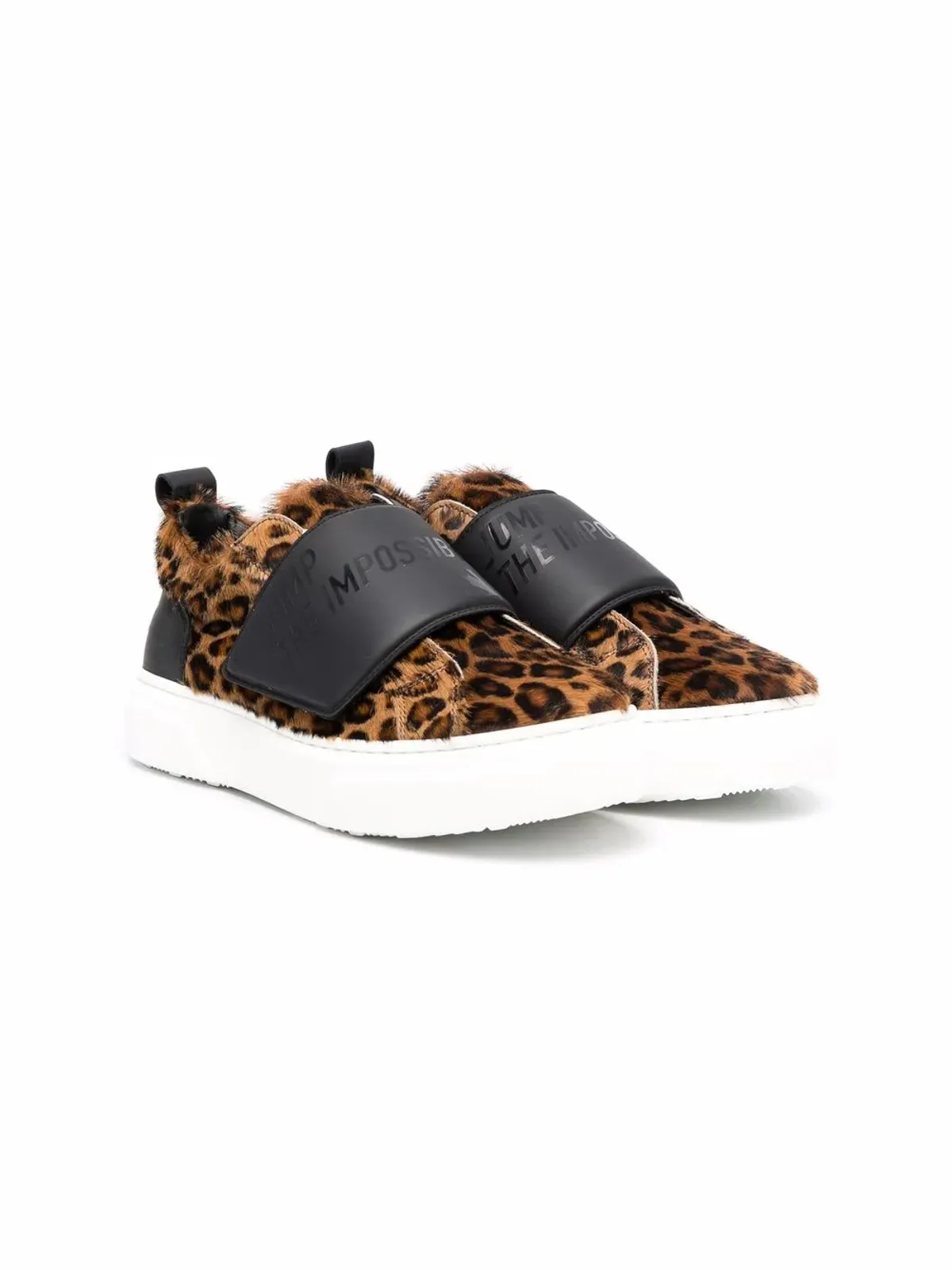 DSQUARED2 KIDS レオパード柄スリップオンスニーカー - 画像1