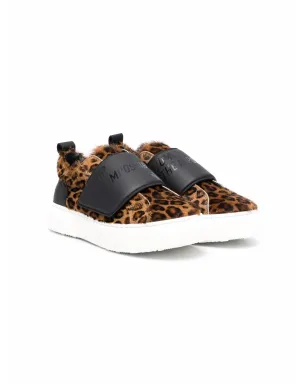 DSQUARED2 KIDS レオパード柄スリップオンスニーカー - サムネイル1