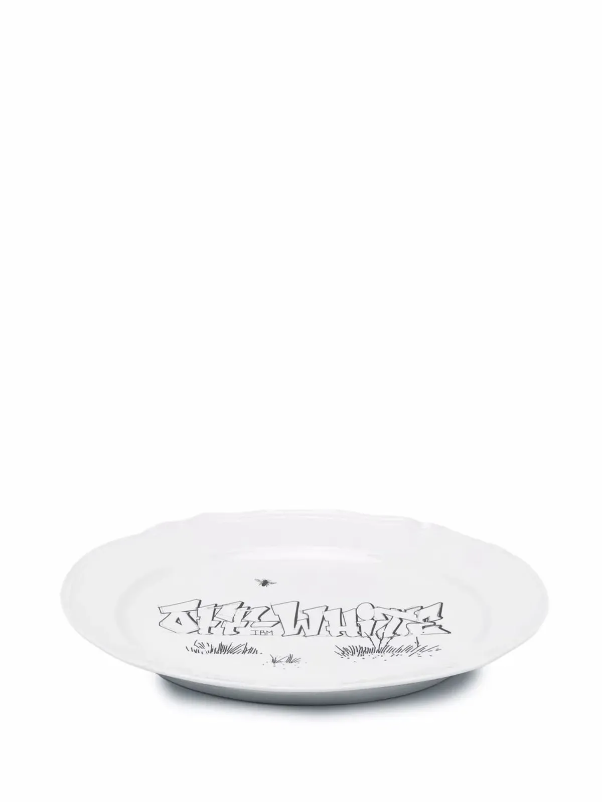 Off-White x Ginori 1735 ロゴプリント オーバル トレイ - 画像2
