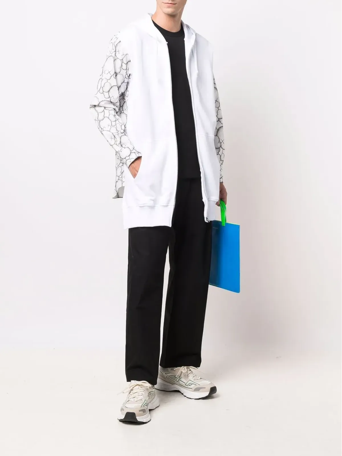 Comme Des Garçons Shirt グラフィックプリントジップアップフーディ - 画像2
