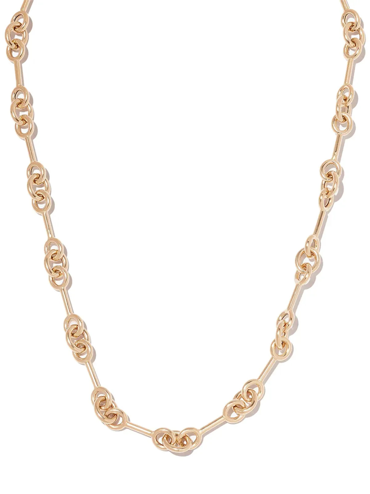Lauren Rubinski 14kt yellow gold mixed-link necklace - 画像2
