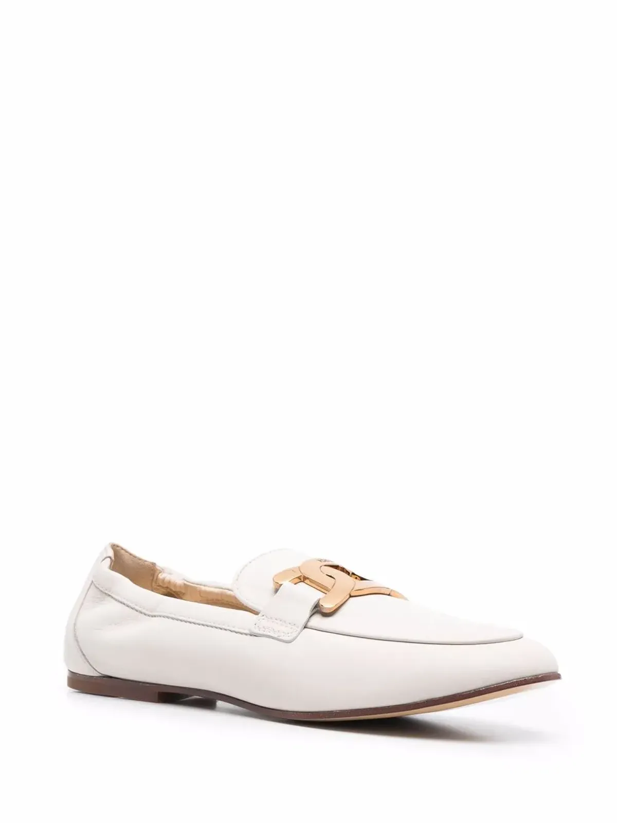 Tod's ロゴプレート付きレザー ローファー - 画像2
