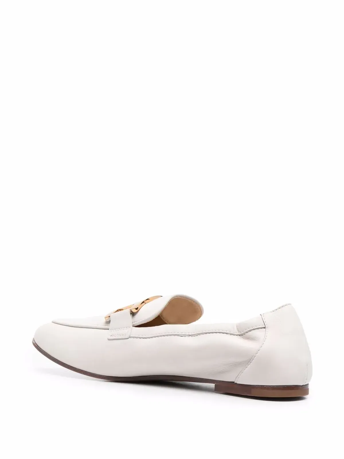 Tod's ロゴプレート付きレザー ローファー - 画像3