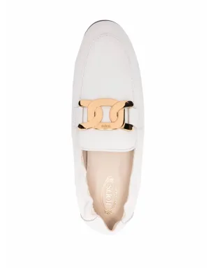 Tod's ロゴプレート付きレザー ローファー - サムネイル4