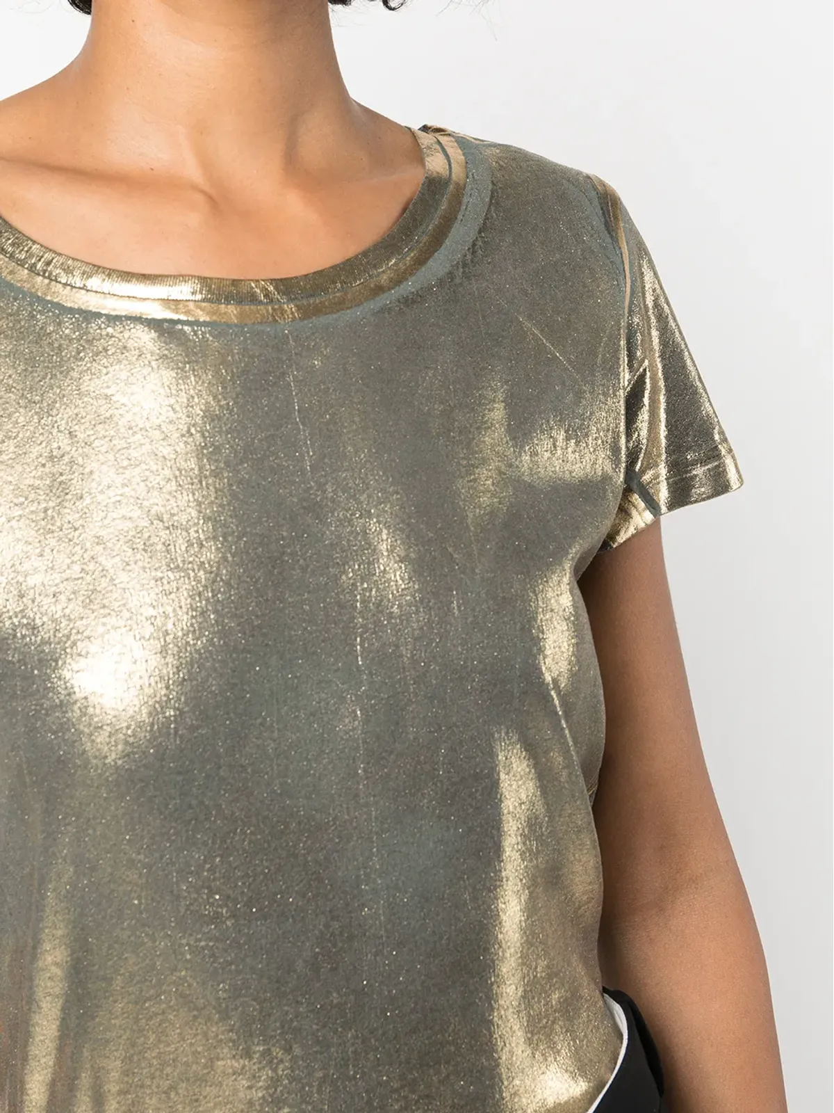 Madison.Maison メタリックラメ Tシャツ - ゴールド - 画像5