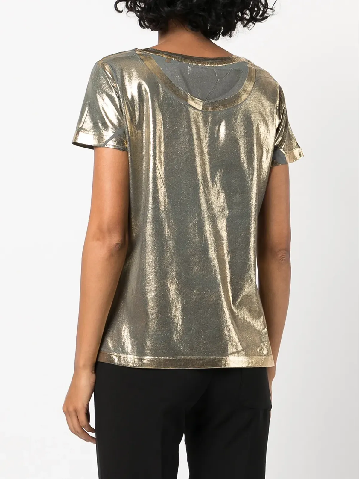 Madison.Maison メタリックラメ Tシャツ - ゴールド - 画像4