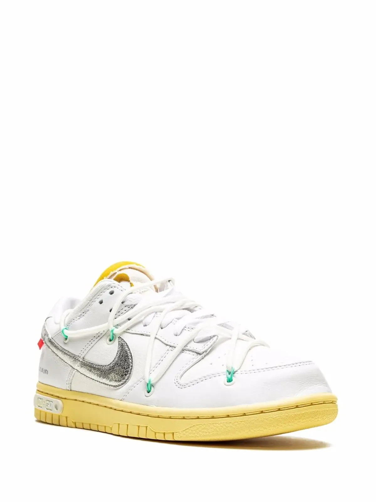 Nike X Off-White ダンク ロー Lot 01 スニーカー - 画像2