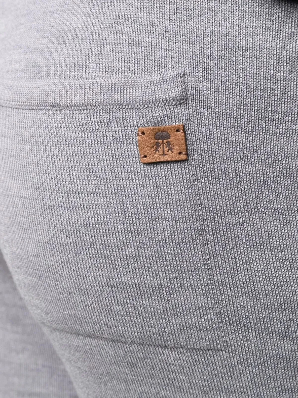 Corneliani ドローコード ヴァージンウール混紡 トラックパンツ - 画像5