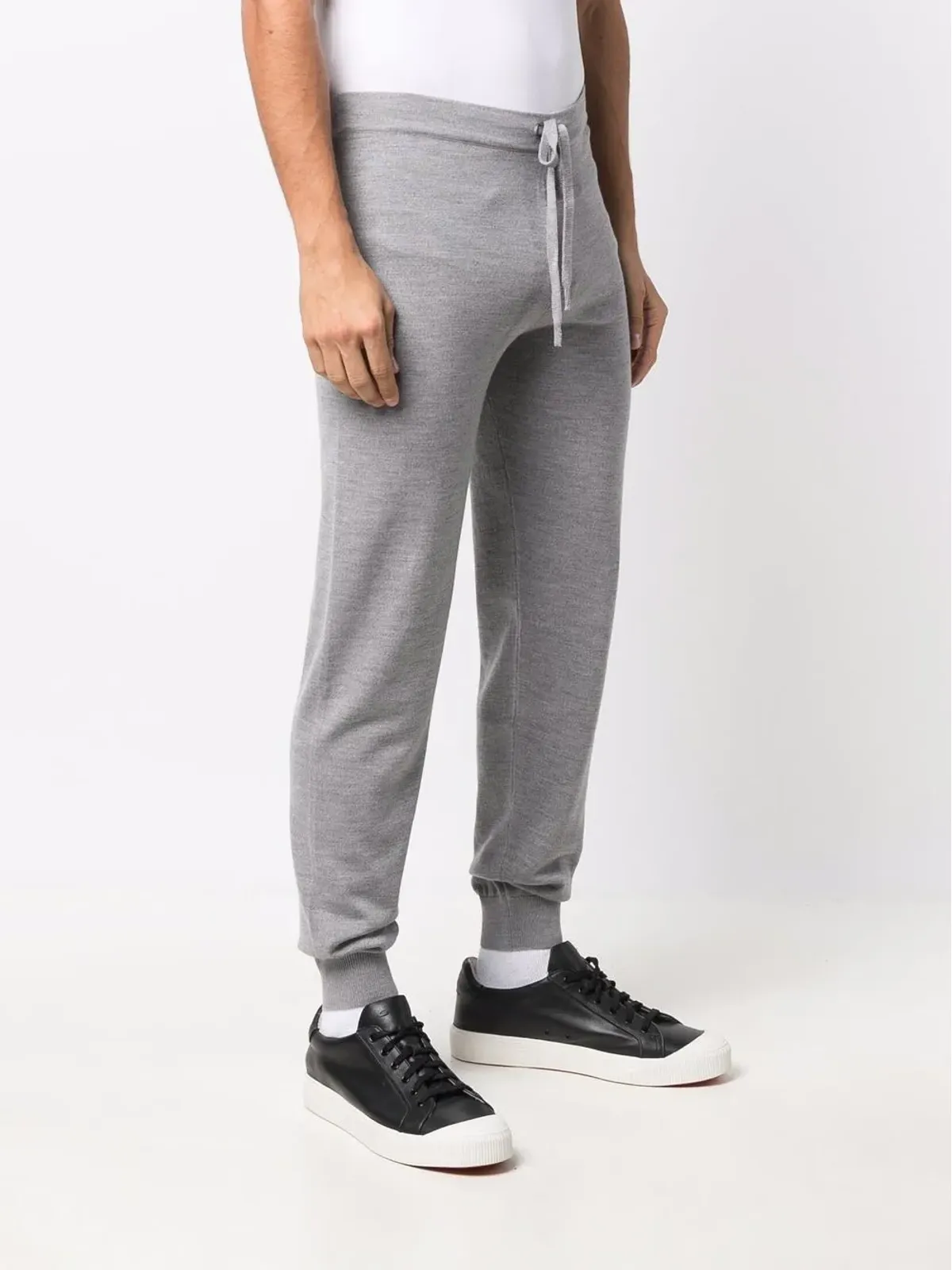 Corneliani ドローコード ヴァージンウール混紡 トラックパンツ - 画像3