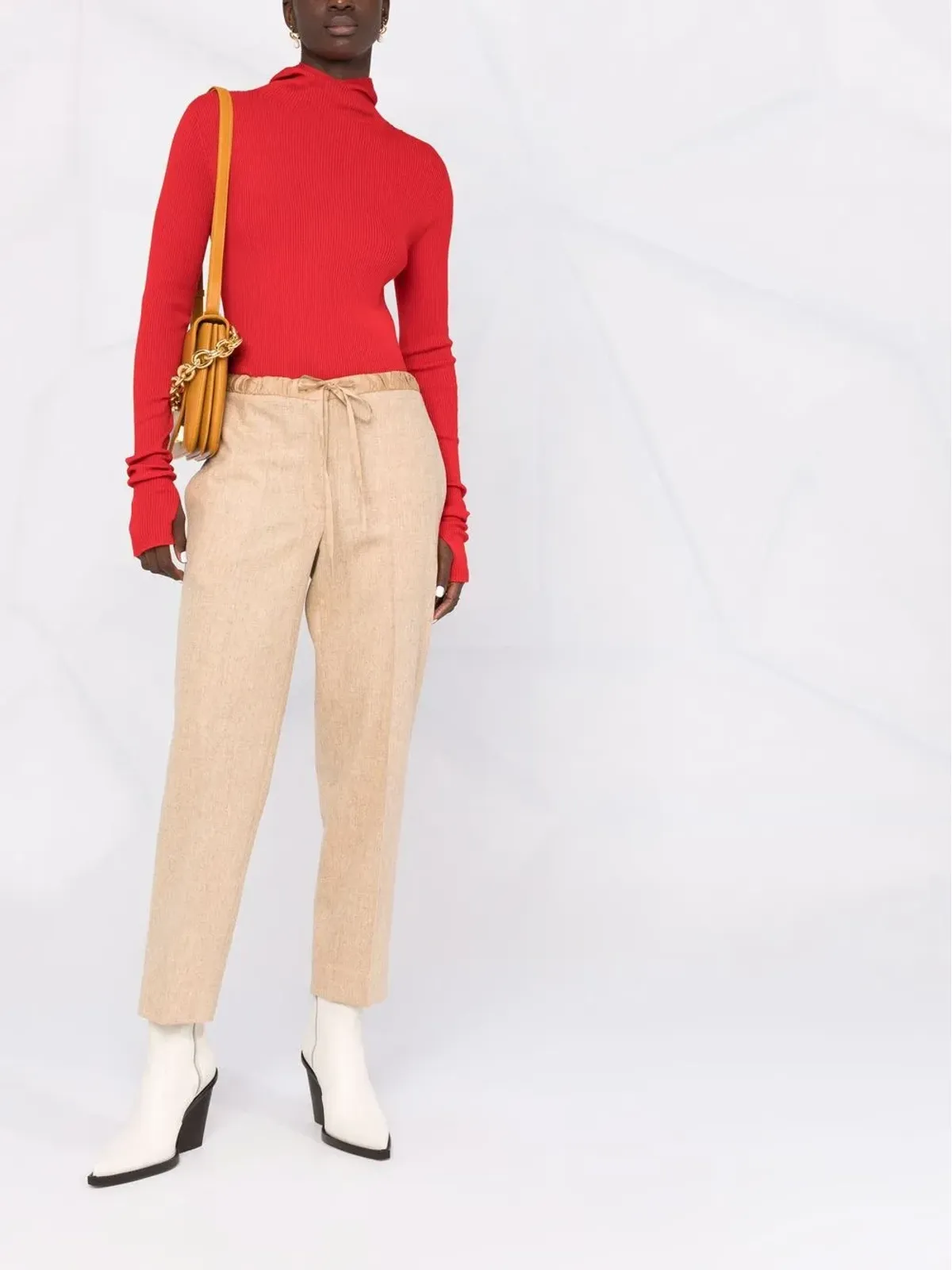 Jil Sander リブ編みフーディ - 画像2