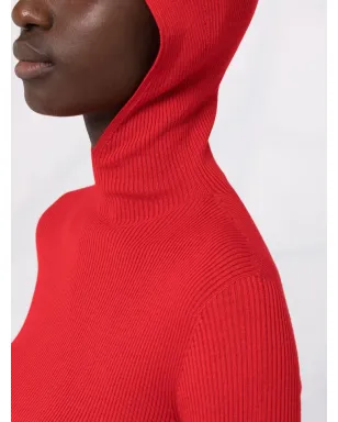 Jil Sander リブ編みフーディ - サムネイル3