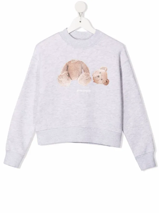 Palm Angels Kids Palm Angels Kids テディベアプリント コットン スウェットシャツの商品画像