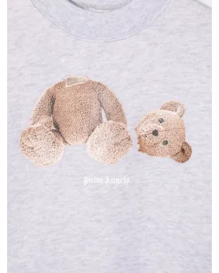 Palm Angels Kids テディベアプリント コットン スウェットシャツ - サムネイル3
