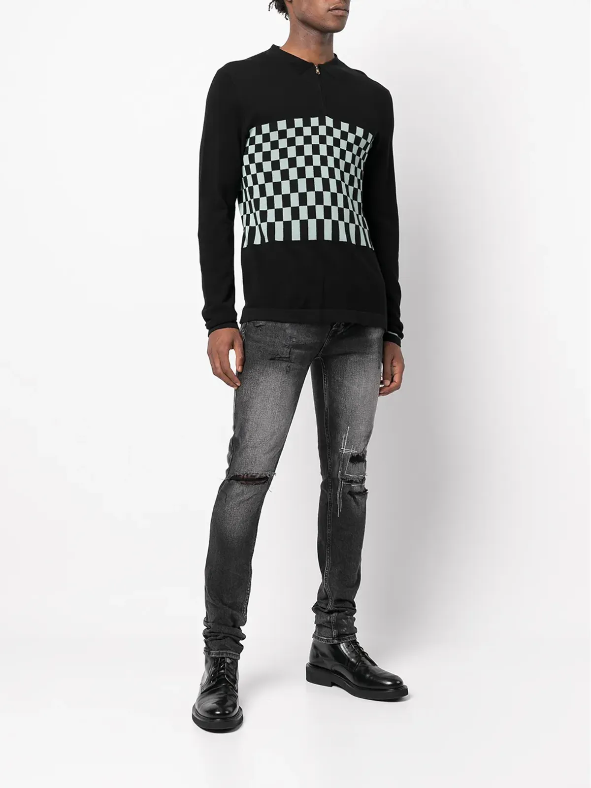 Ksubi ヴァンウィンクル バーント スキニー ジーンズ - ブラック - 画像2