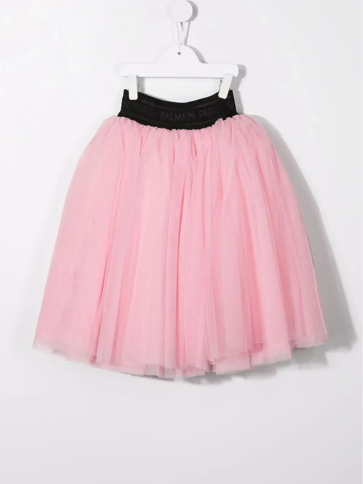 Balmain Kids ロゴ入りウエストバンド付きチュチュ（ピンク） - 画像2