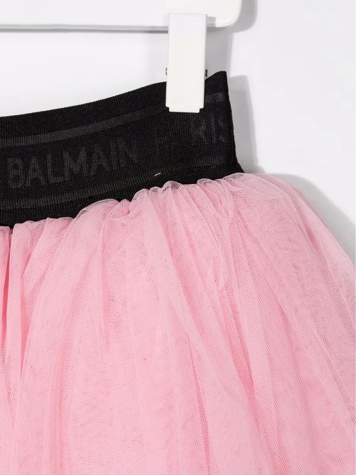 Balmain Kids ロゴ入りウエストバンド付きチュチュ（ピンク） - 画像3