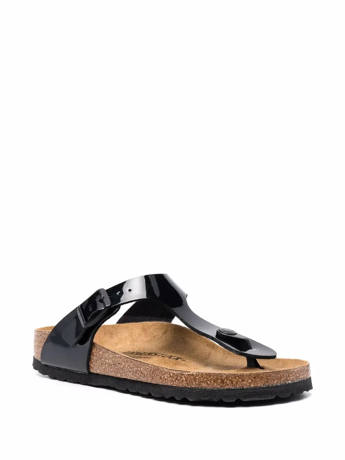 Birkenstock Gizeh patent-leather sandals - Black - 画像2