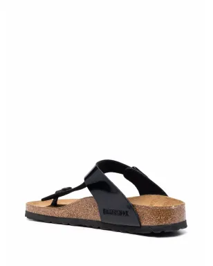 Birkenstock Gizeh patent-leather sandals - Black - サムネイル3