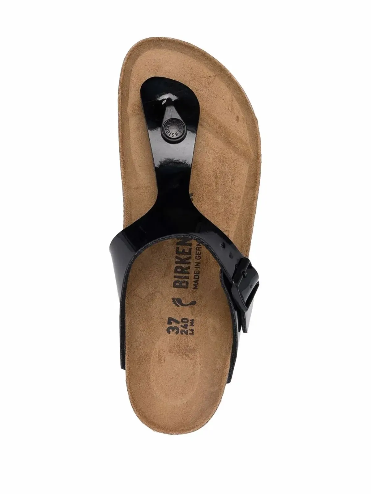 Birkenstock Gizeh patent-leather sandals - Black - 画像4