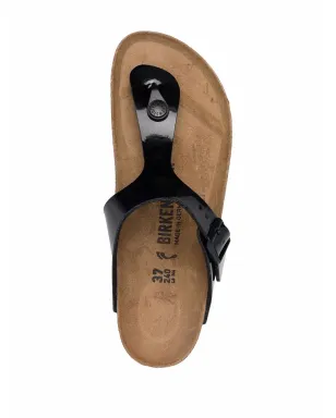 Birkenstock Gizeh patent-leather sandals - Black - サムネイル4