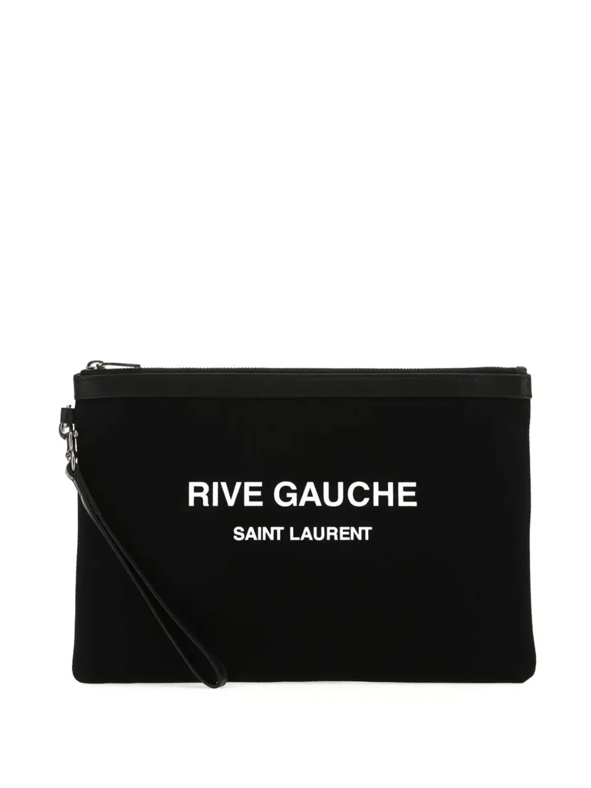Saint Laurent リヴ・ゴーシュ ロゴプリント クラッチ - 画像1