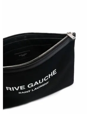 Saint Laurent リヴ・ゴーシュ ロゴプリント クラッチ - サムネイル5