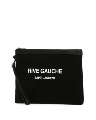Saint Laurent リヴ・ゴーシュ ロゴプリント クラッチ - サムネイル3