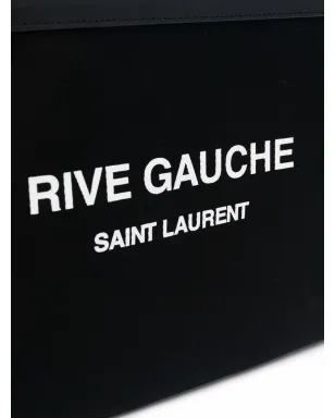 Saint Laurent リヴ・ゴーシュ ロゴプリント クラッチ - サムネイル4