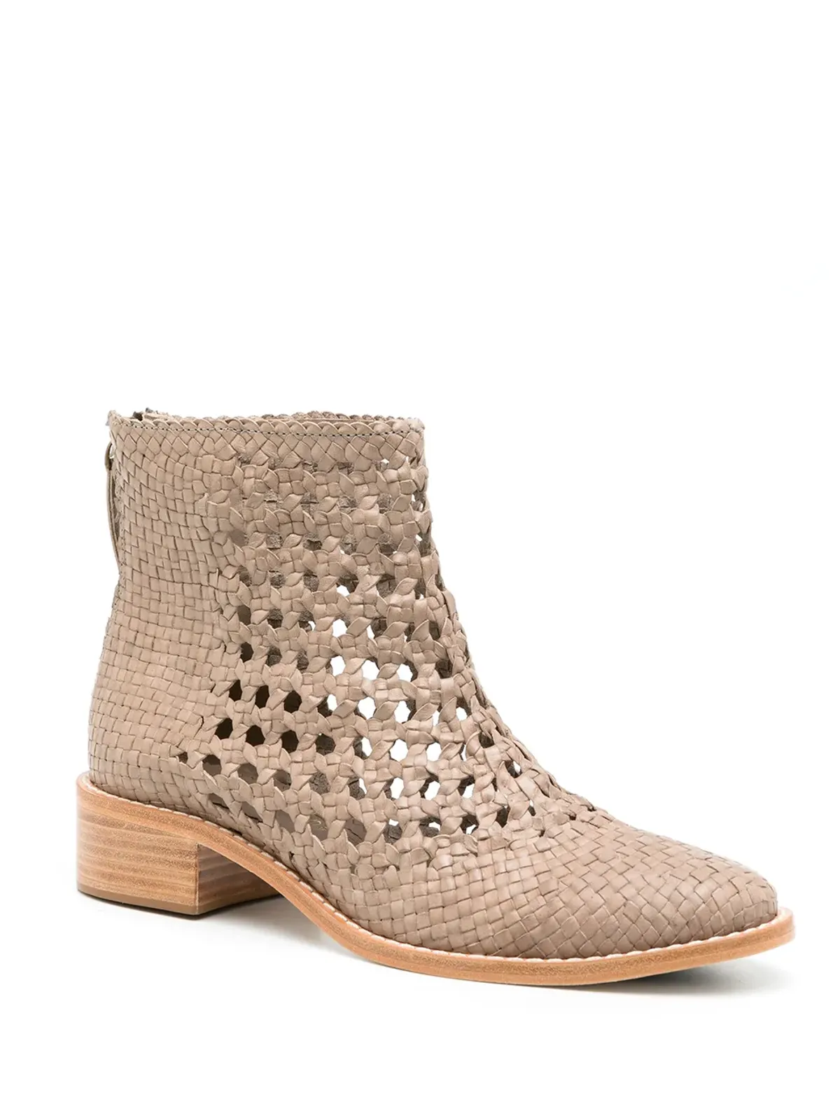 Sarah Chofakian テカ perforated-detailing ブーツ - 画像2