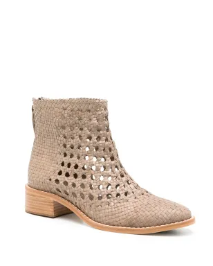 Sarah Chofakian テカ perforated-detailing ブーツ - サムネイル2