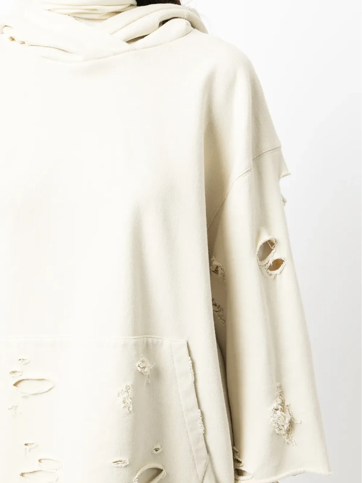 Goen.J destroyed layered hoodie - 画像5