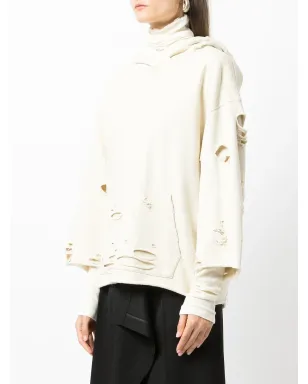 Goen.J destroyed layered hoodie - サムネイル3