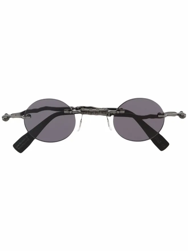 Kuboraum Kuboraum ラウンドフレームサングラス - ブラックの商品画像