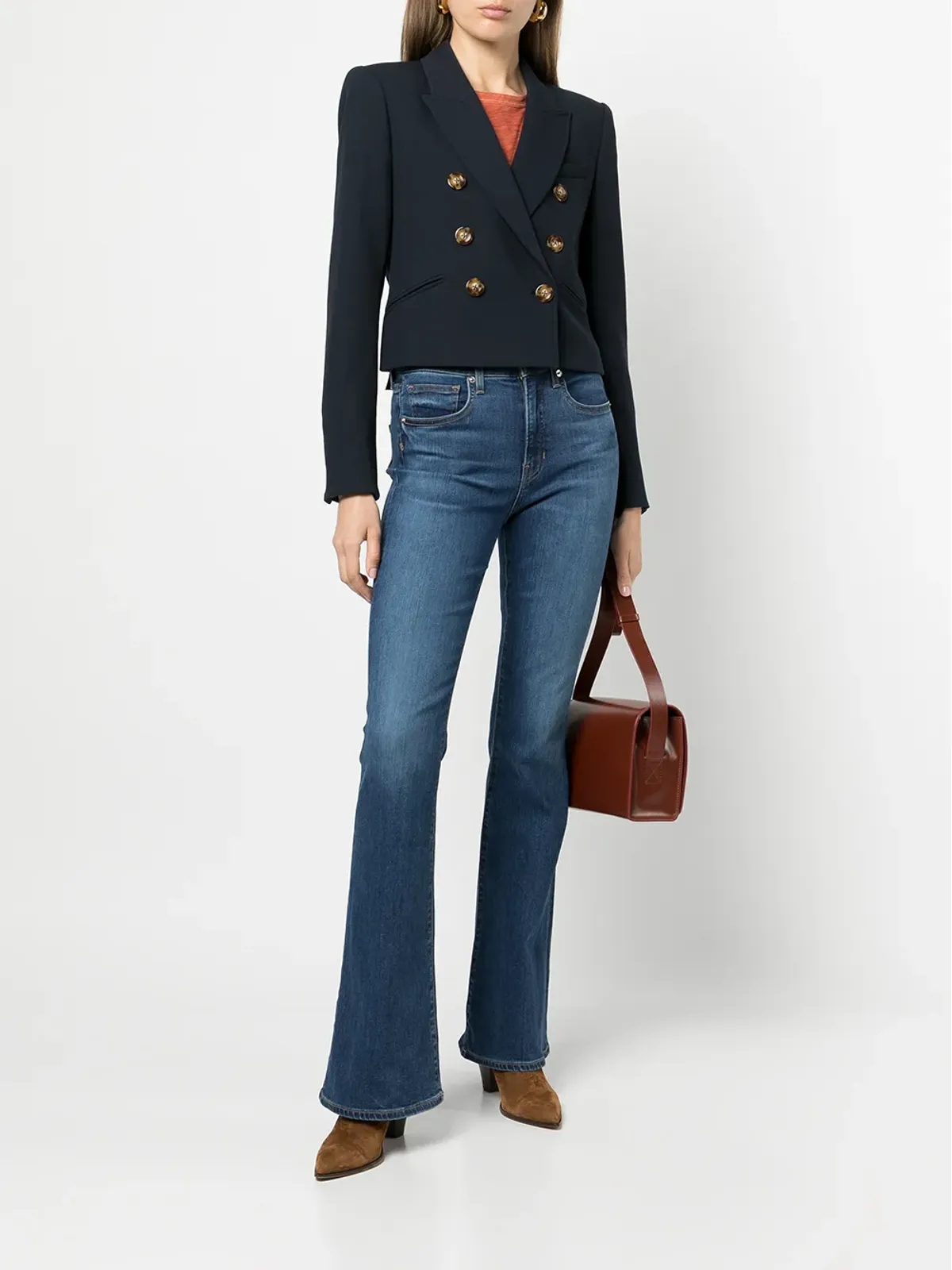 Veronica Beard Beverly high-rise flared jeans - 画像2