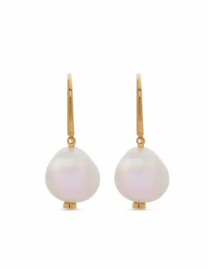 Monica Vinader Nura パールドロップピアス - ゴールド - サムネイル1