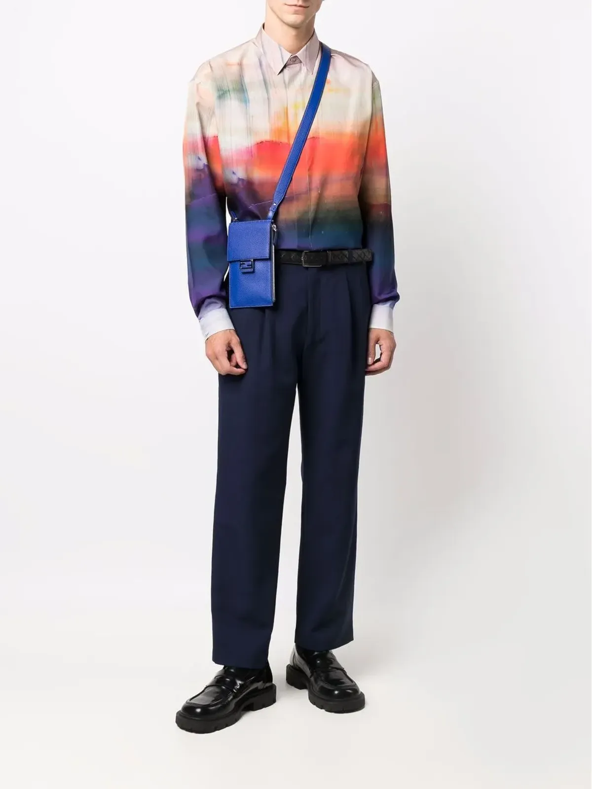 FENDI ロゴプレート ショルダーバッグ - 画像2