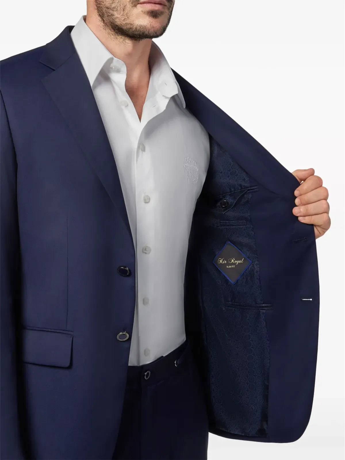 Billionaire crestモチーフ ウールブレザー - 画像4