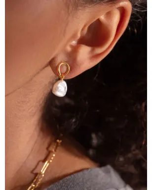 Monica Vinader Nura Keshi Pearl ドロップ ピアス - サムネイル2