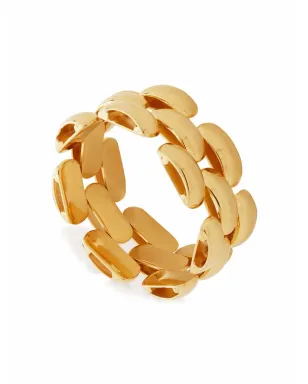 Monica Vinader Heirloom woven chain ring - Gold - サムネイル2