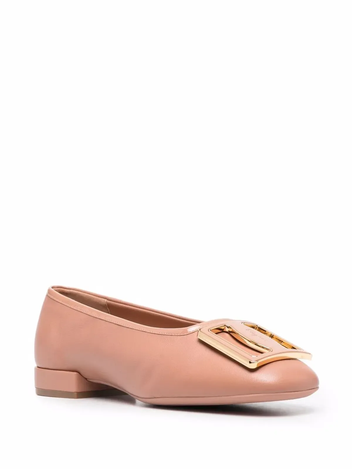 Ferragamo エンボスロゴプレート バレエシューズ - 画像2